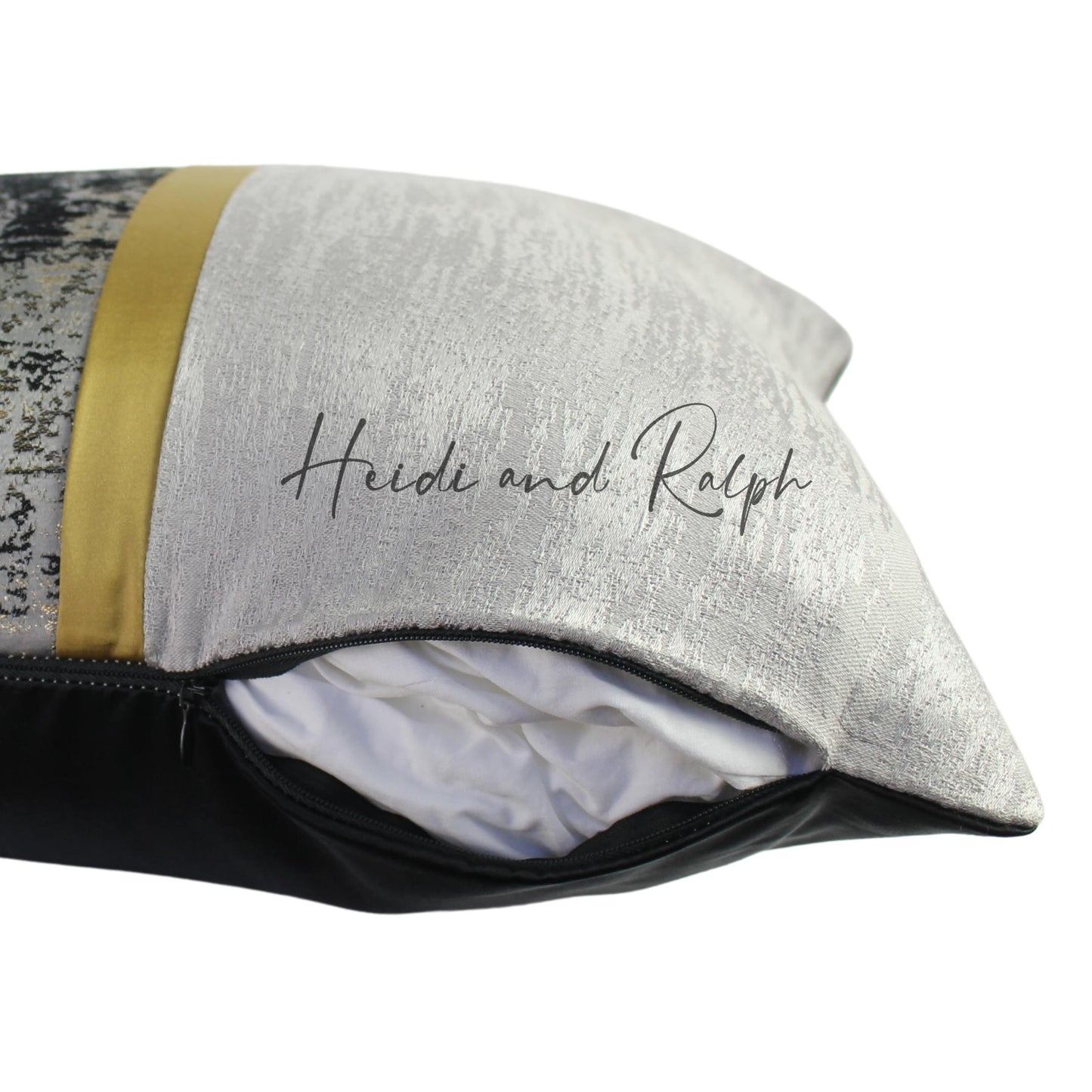 Hayley Stripe Middle Gold Bantal Sofa (Cushion Cover)
