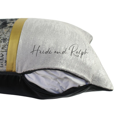 Hayley Stripe Middle Gold Bantal Sofa (Cushion Cover)