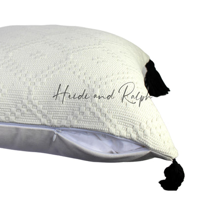 Hillel White Diamond Bantal Sofa (Cushion Cover)