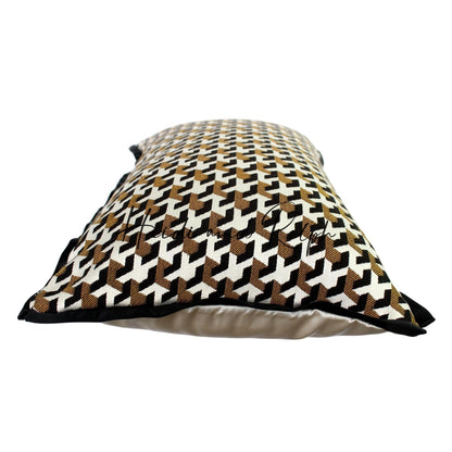 Haidyn Golden Black Stroke Bantal Sofa (Cushion Cover)