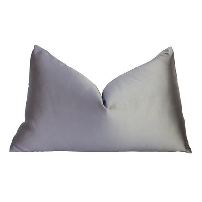 Hermosa Lumbar Bantal Sofa Satin Grey (Cushion Cover)