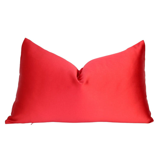 Hermosa Lumbar Bantal Sofa Satin Red (Cushion Cover)